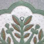 Leaf Snowflake #3 Appliqué Detail 1