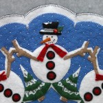 Snowman Appliqué Detail 1