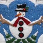 Snowmen Appliqué Detail 2