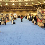 Looking down the aisles of quilt market (this is from the halfway point!) -  Wear comfortable shoes!!!